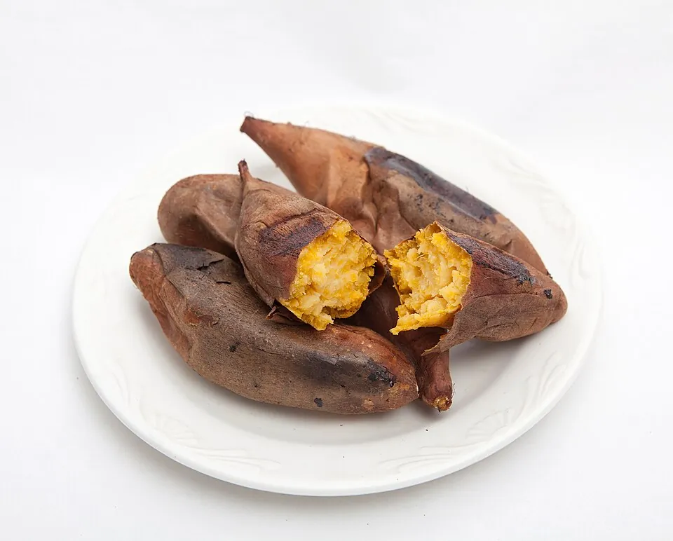 Boniato asado con miel