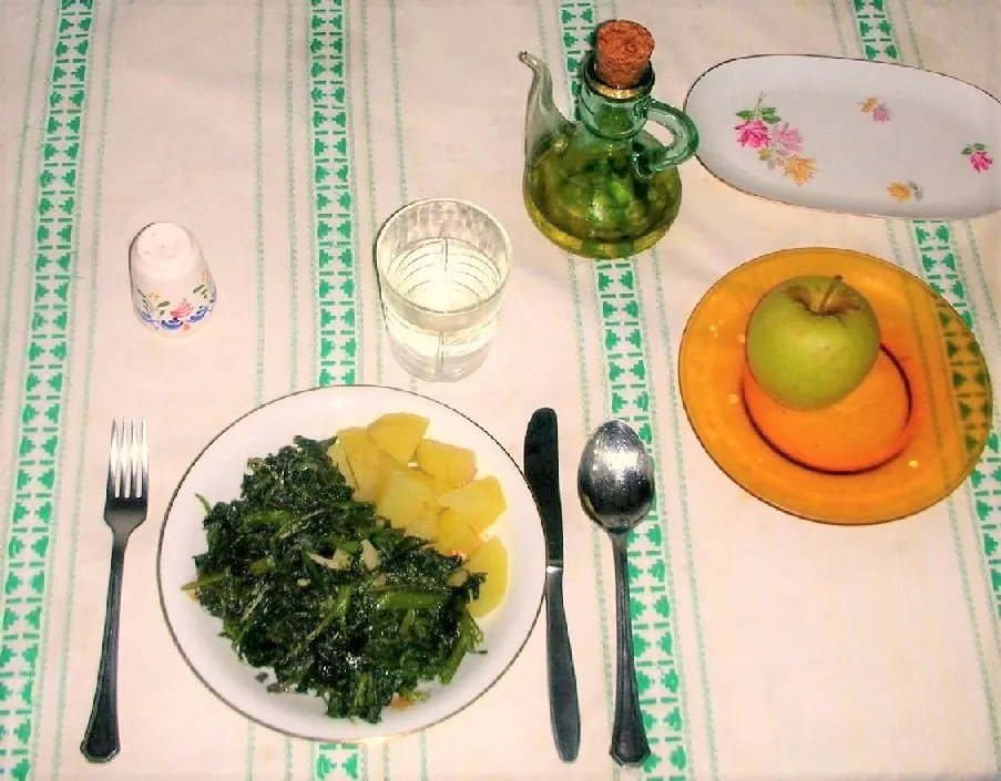 Borraja con patatas