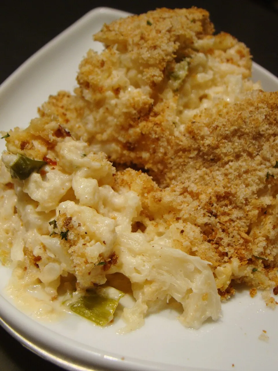 Coliflor gratinada