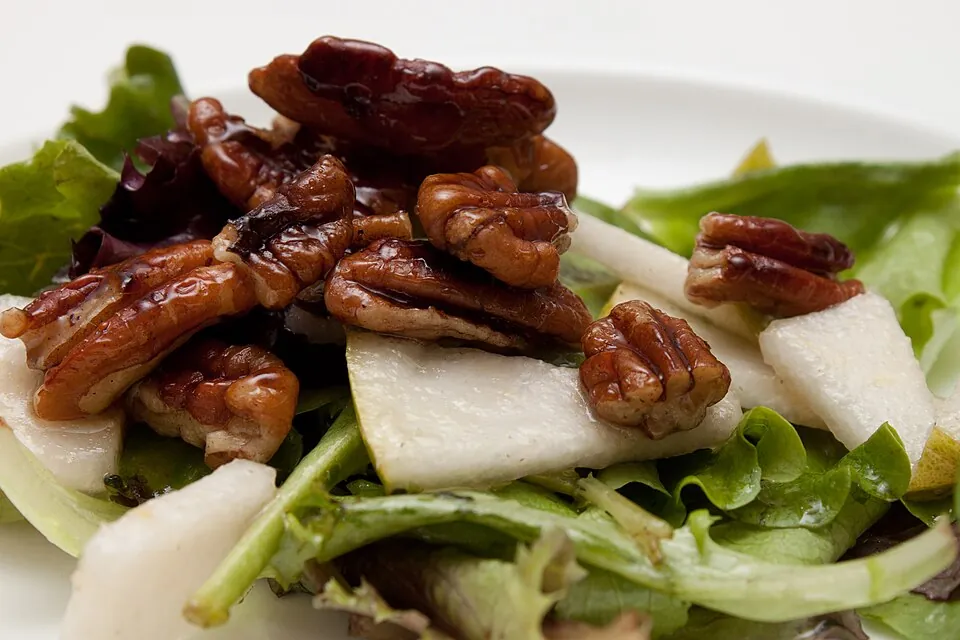 Ensalada de endibias, naranja y nueces
