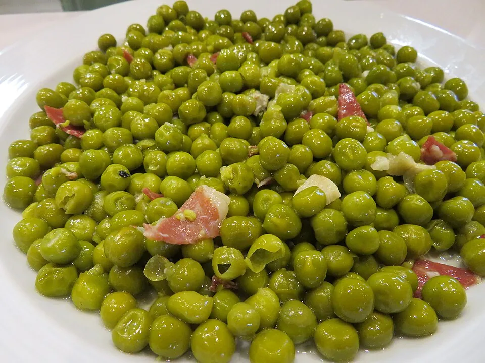 Guisantes con jamón