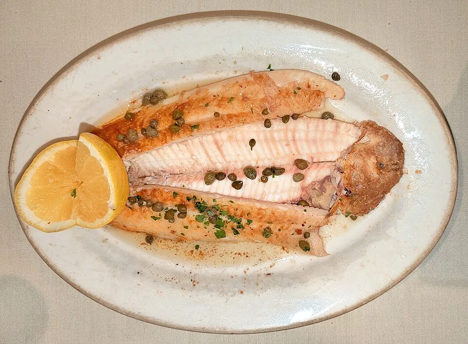 Lenguado meunière